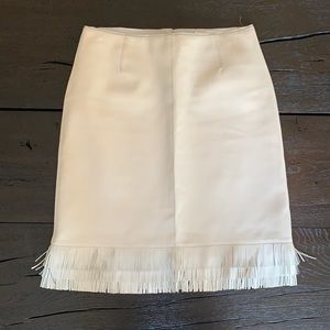 Marc Jacobs Bergdorf Goodman leather fringe skirt